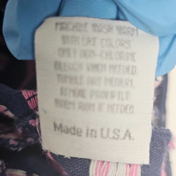 OshKosh B'gosh Girl 18 Months Vestbak Denim Overalls Bunny Rabbit Hearts Vintage - Picture 10 of 13